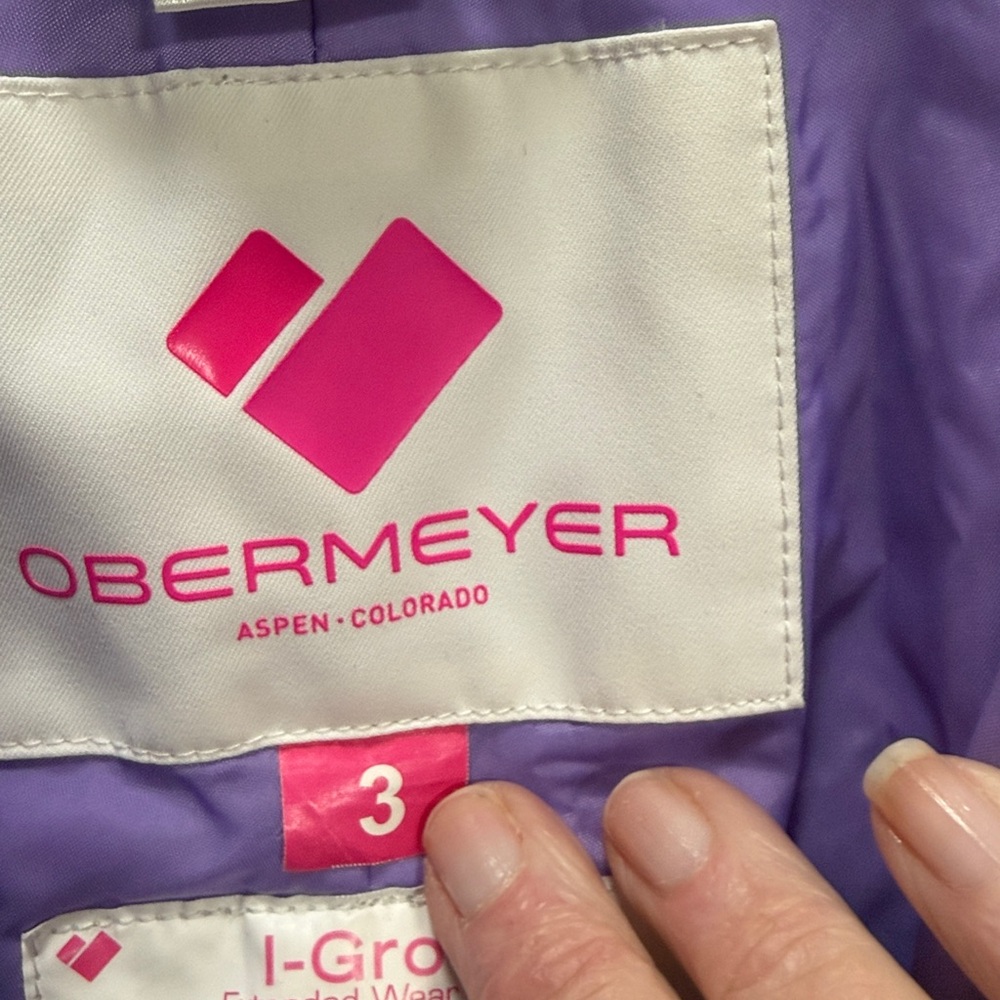 Obermeyer Royal Purple Blue Kids Snoverall Ski bibs Overalls EUC Snowboard 3T - Picture 3 of 10
